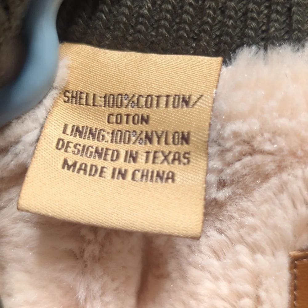 Powder River Outfitters PanhandleSlimGirls Sz S Olive Faux Fur Lined Hooded Vest